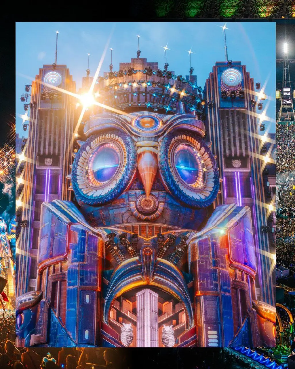 Стейдж дизайн для Electric Daisy Carnival от студии Twofiftyk