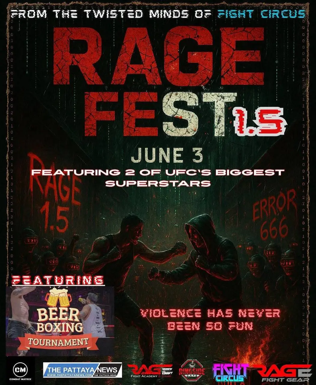 RAGEFEST 1.5 — САМАЯ БЕЗУМНАЯ БОЙЦОВСКАЯ НОЧЬ НА ПЛАНЕТЕ