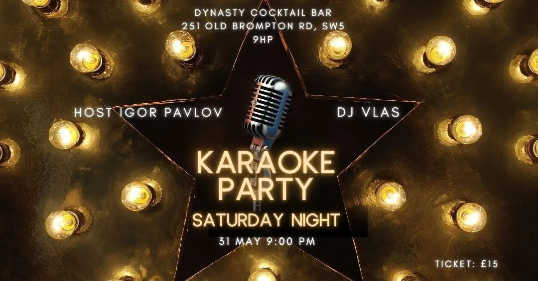 KARAOKE PARTY — Saturday Night в Dynasty Bar