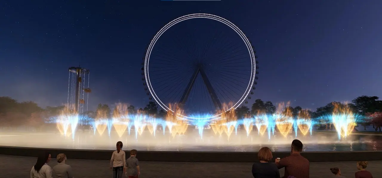 Открытие фонтанного комплекса в Волгоградском Центральном парке культуры и отдыха