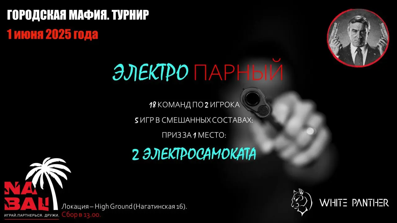 ГОРОДОКИЯ МАФИЙ: ТРНИР 1июня 2025пода
