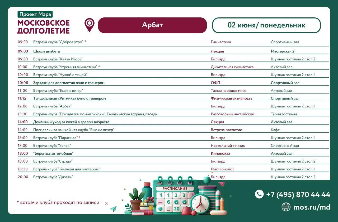 Мероприятия Центра 2 июня 2025 года