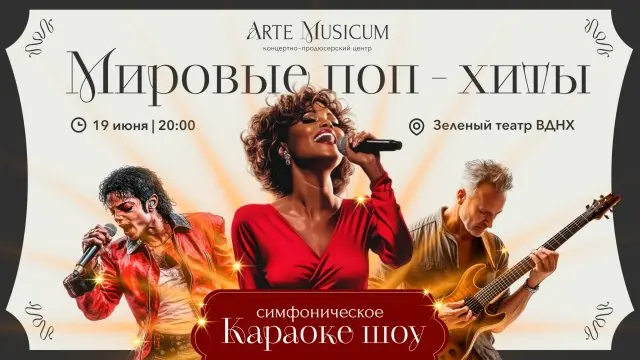 Самое масштабное симфоническое караоке-шоу «Мировые поп-хиты» под открытым небом!