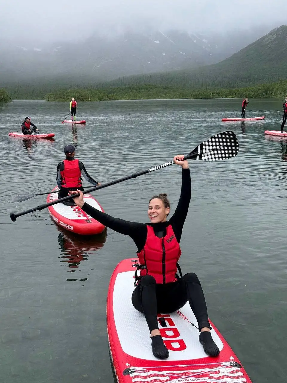 SUP-гонка в Хибинах