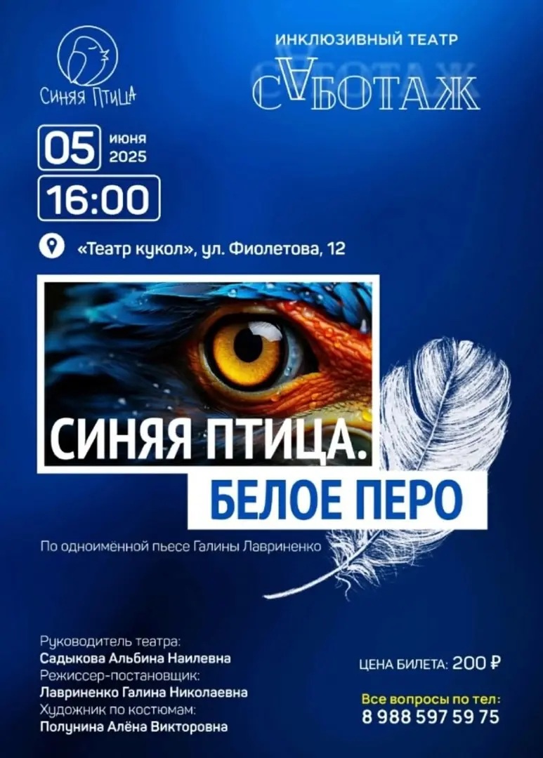 Спектакль "Синяя Птица Белое Перо"