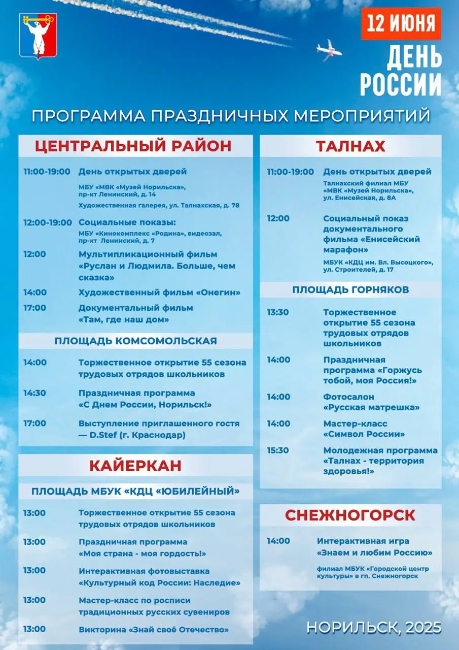 День России в Норильске 2025