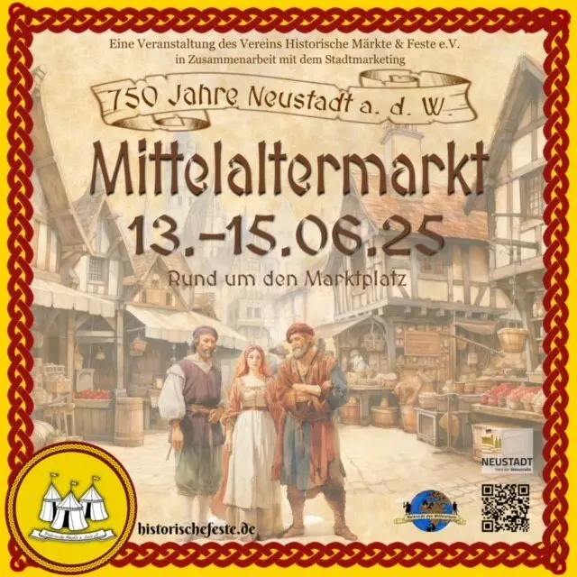 СРЕДНЕВЕКОВЫЙ РЫНОК В ЧЕСТЬ 750-летия Neustadt an der Weinstraße