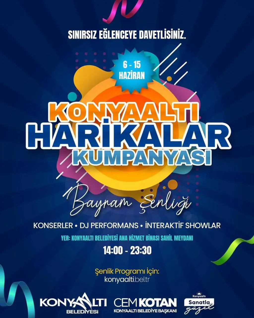 Праздничное веселье с «Harikalar Kumpanyası» от мэрии Коньяалты