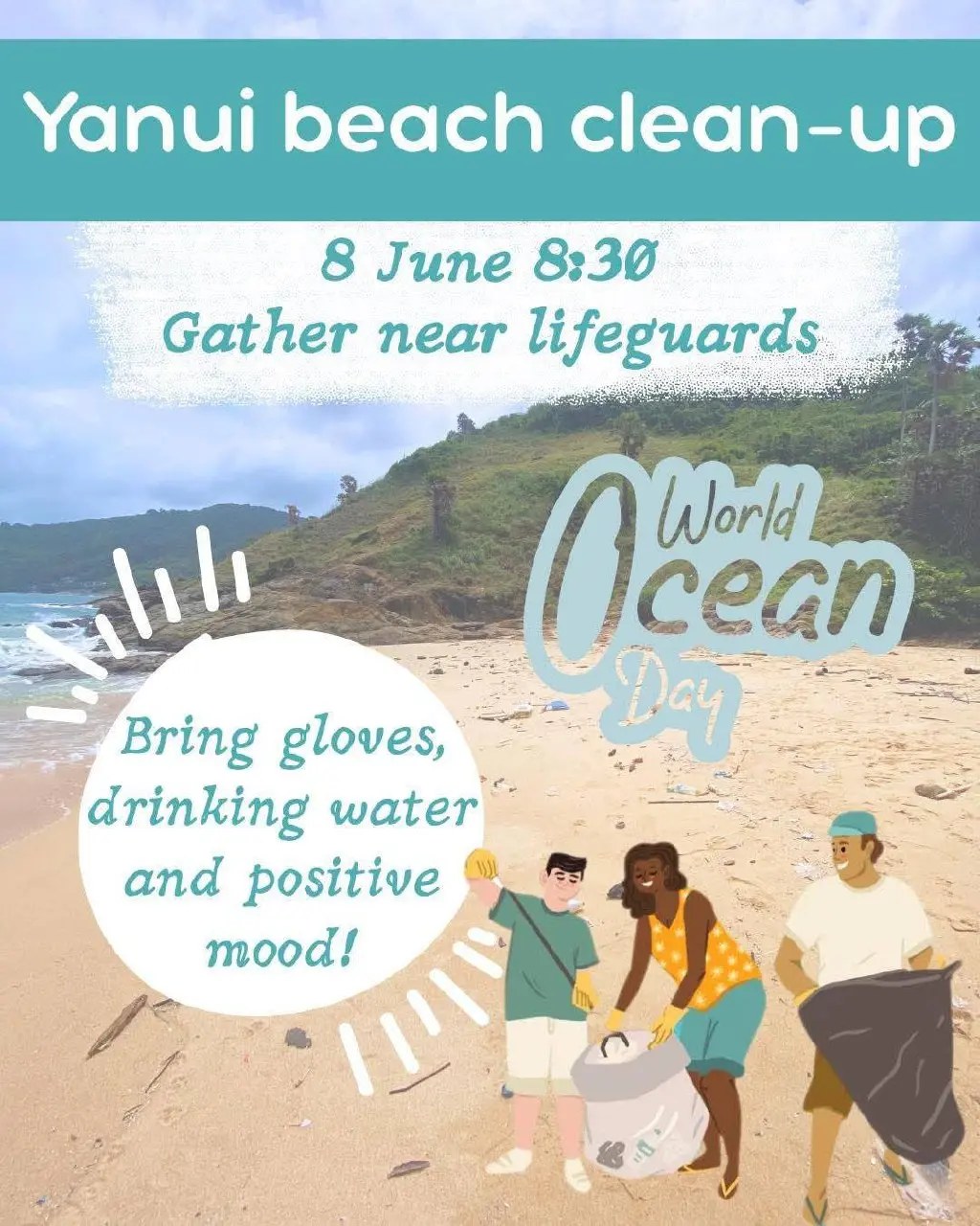 Bangtao Beach Cleanup Day June 15, 2025