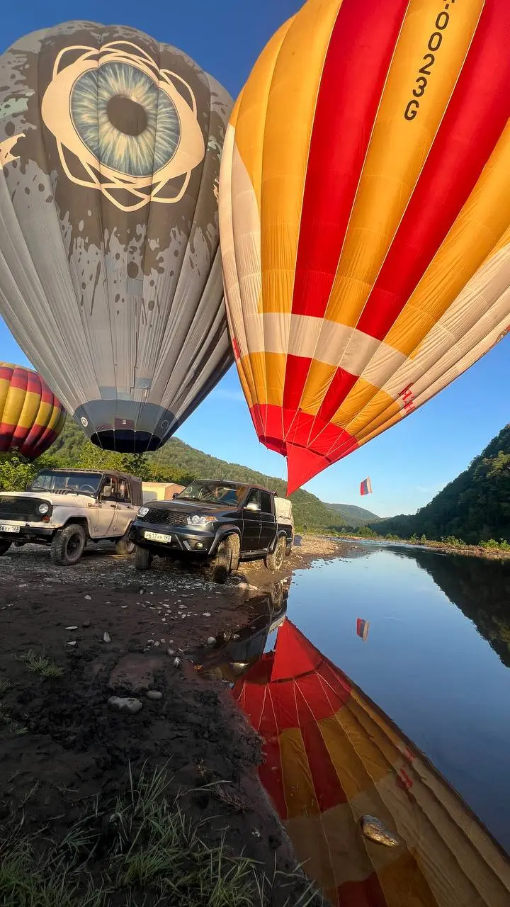 Полет на воздушном шаре в Солохаул