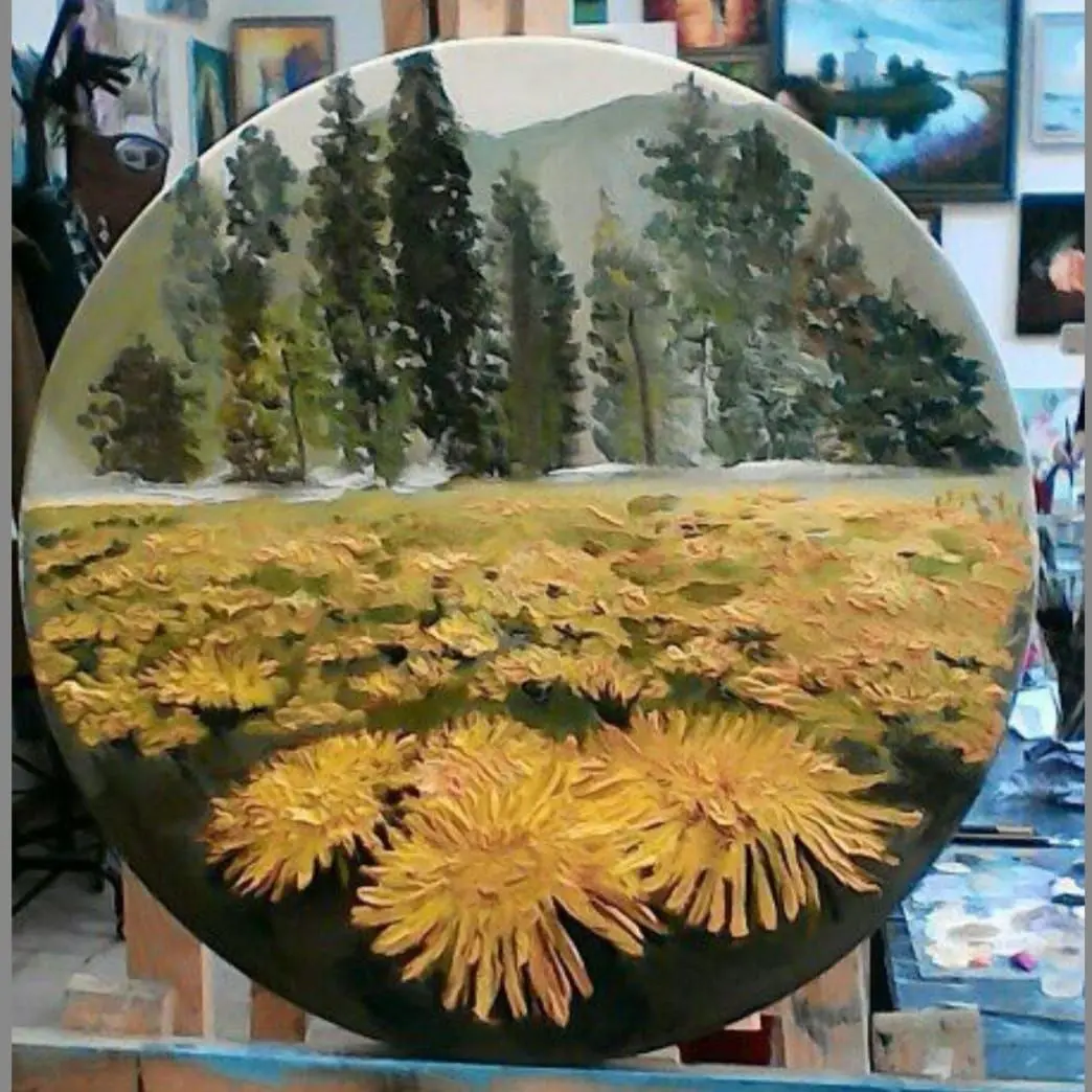 ФАКТУРНАЯ ЖИВОПИСЬ ( работа мастихином)