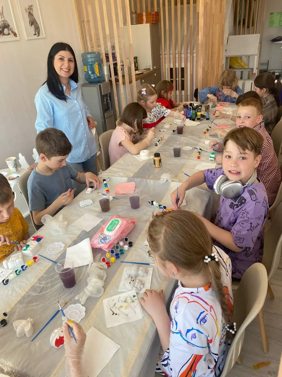 Роспись гипсовых фигурок