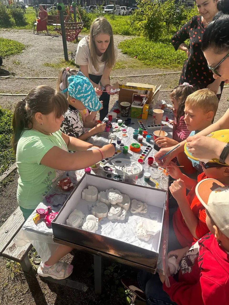 Роспись гипсовых фигурок