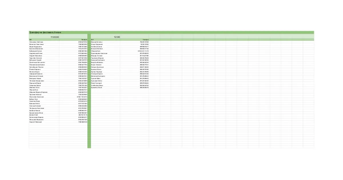 ФЕСТИВАЛЬНЫЙ ТРАНСФЕР
