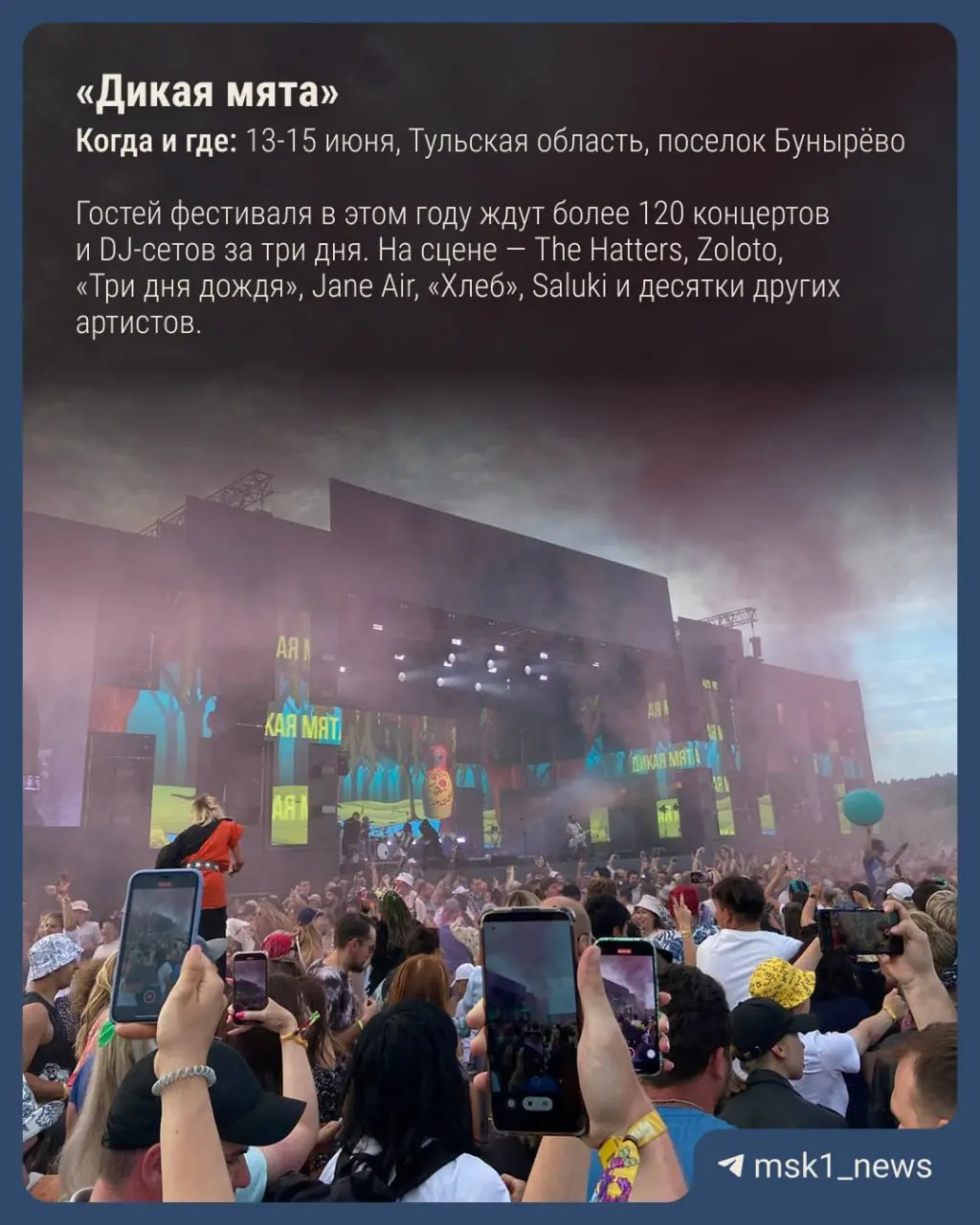 Летний музыкальный фестиваль и арт-проект в парке Никола-Ленивец