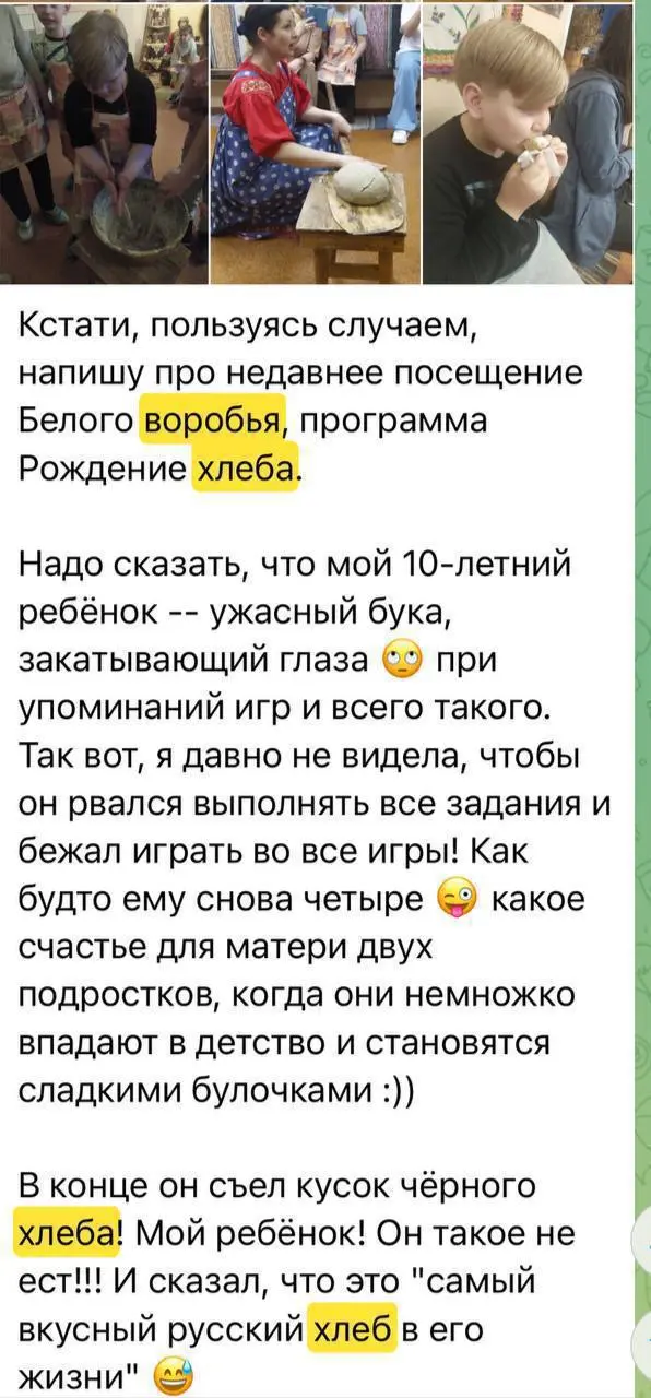 РОЖДЕНИЕ ХЛЕБА: для ребят 5-8 лет