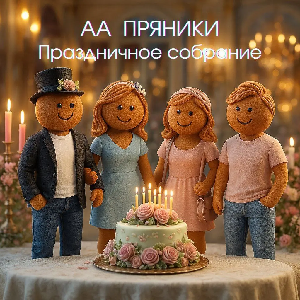 Праздничное собрание группы АА Пряники