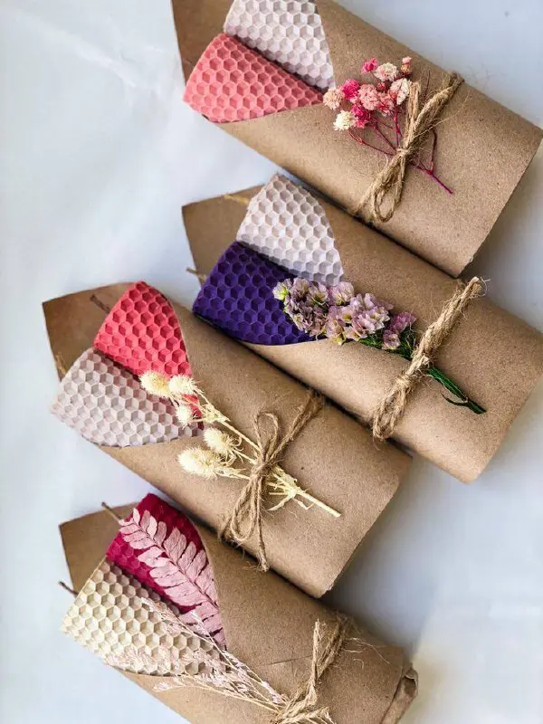 Свечи из медовой вощины