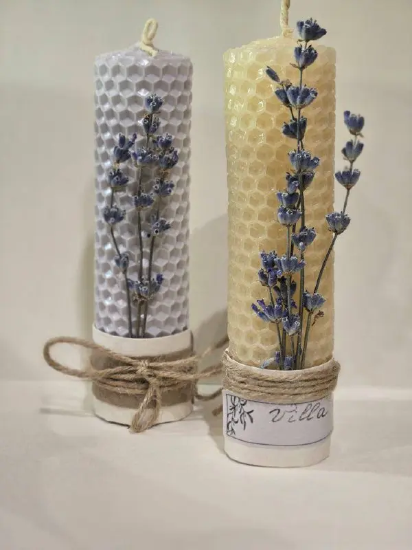 Свечи из медовой вощины