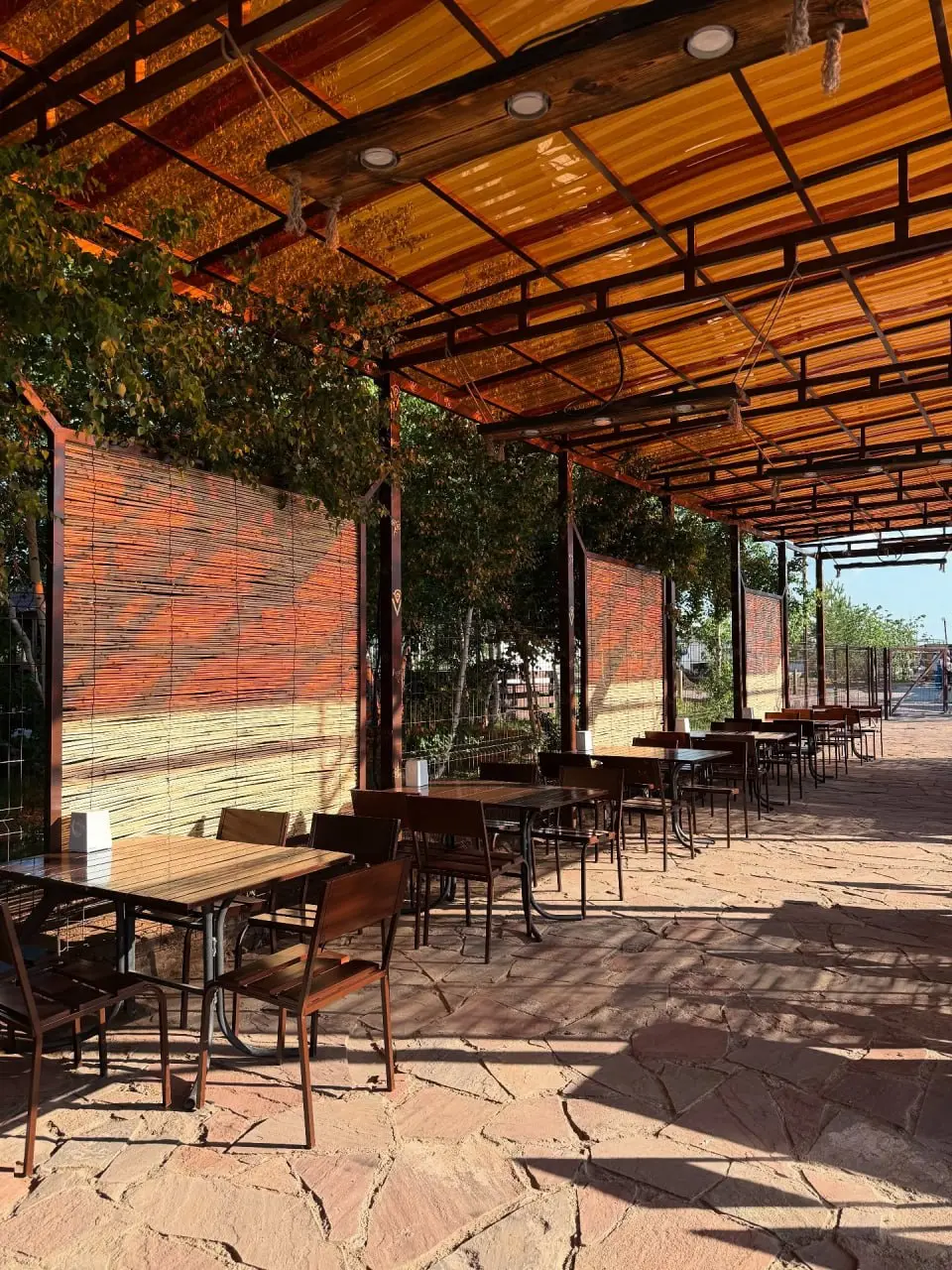 Открытый бассейн и парилка в Теньговке Ethno