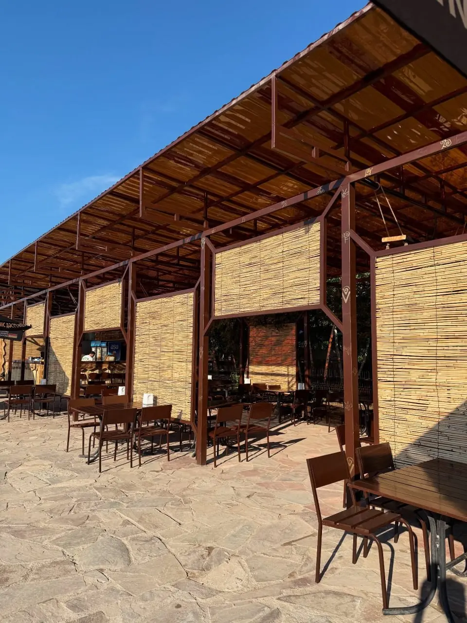 Открытый бассейн и парилка в Теньговке Ethno