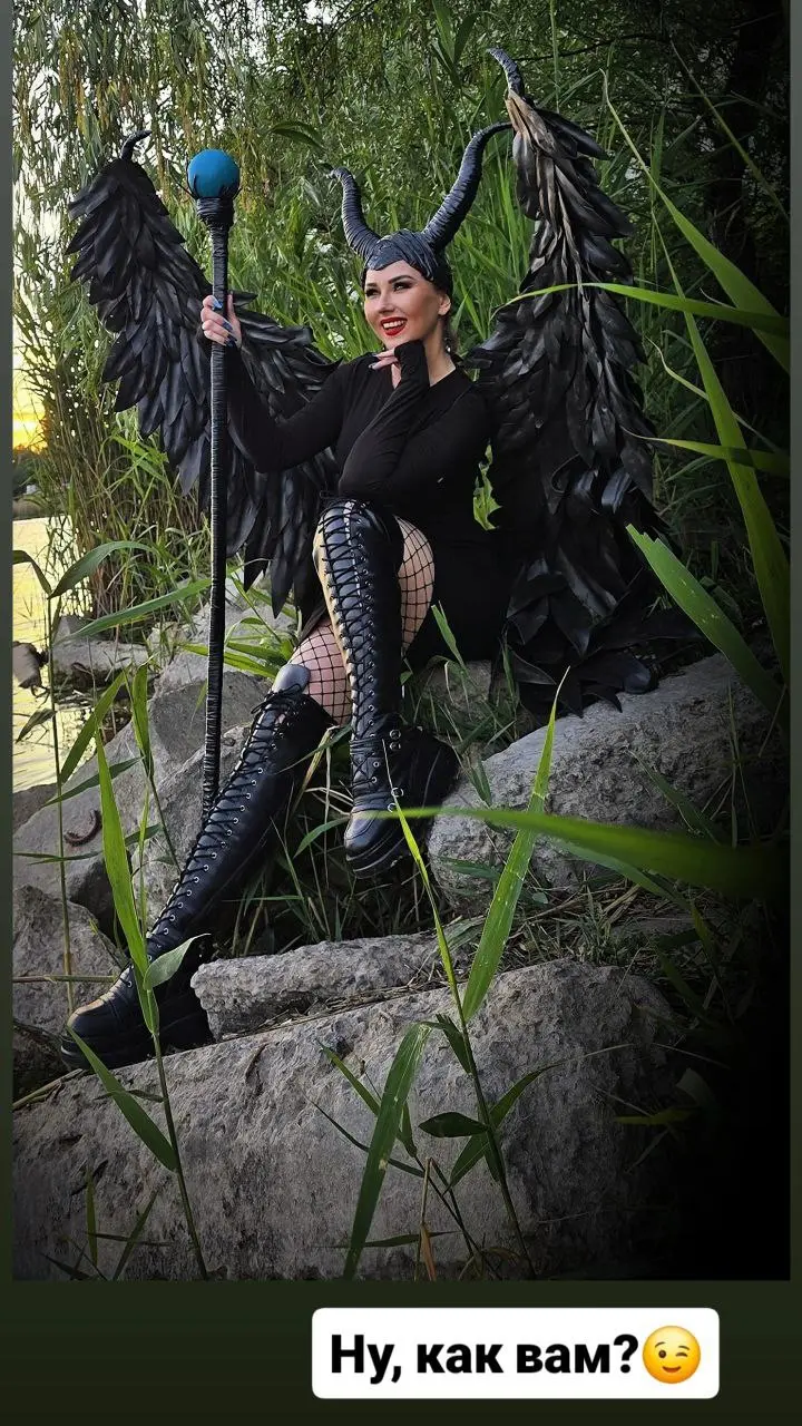 Повтор фотодня в стиле Малифисента