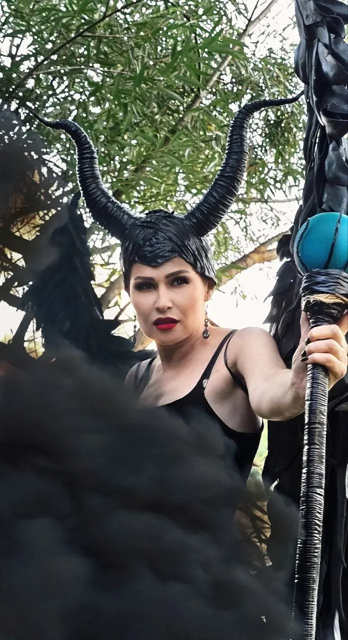 Повтор фотодня в стиле Малифисента