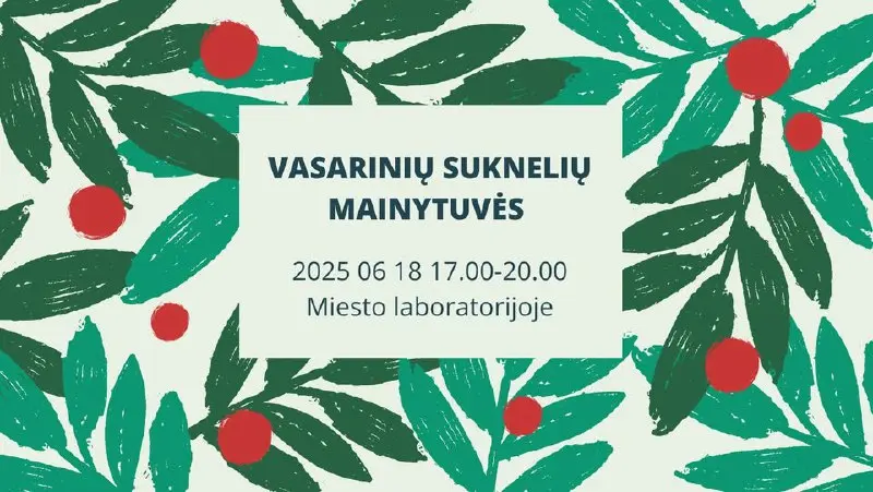 Обмен летними платьями в Miesto laboratorija