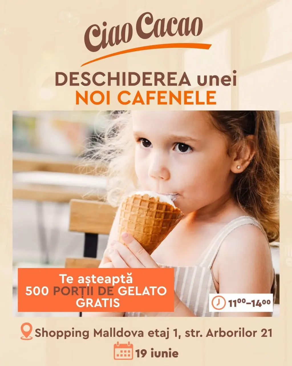 Открытие новой локации Ciao Cacao Cafe в Shopping MallDova