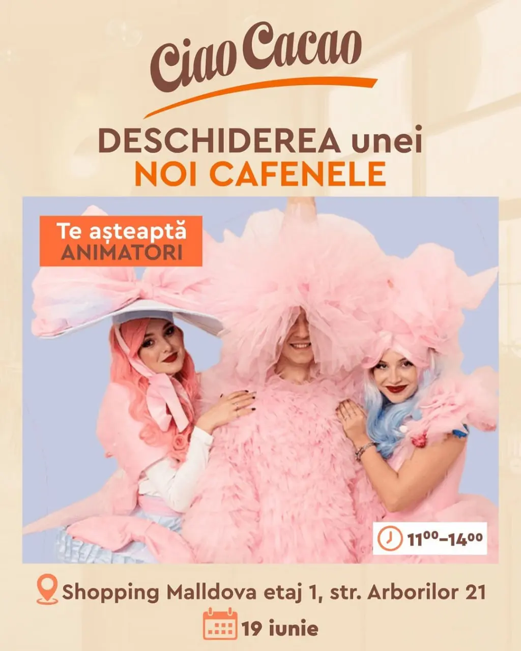 Открытие новой локации Ciao Cacao Cafe в Shopping MallDova