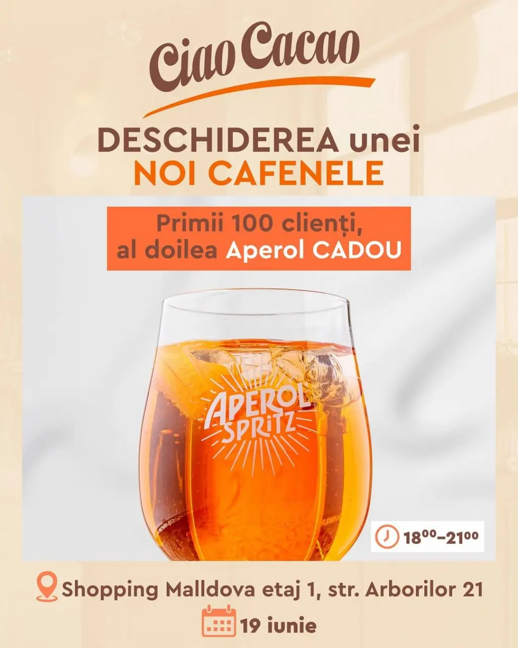 Открытие новой локации Ciao Cacao Cafe в Shopping MallDova