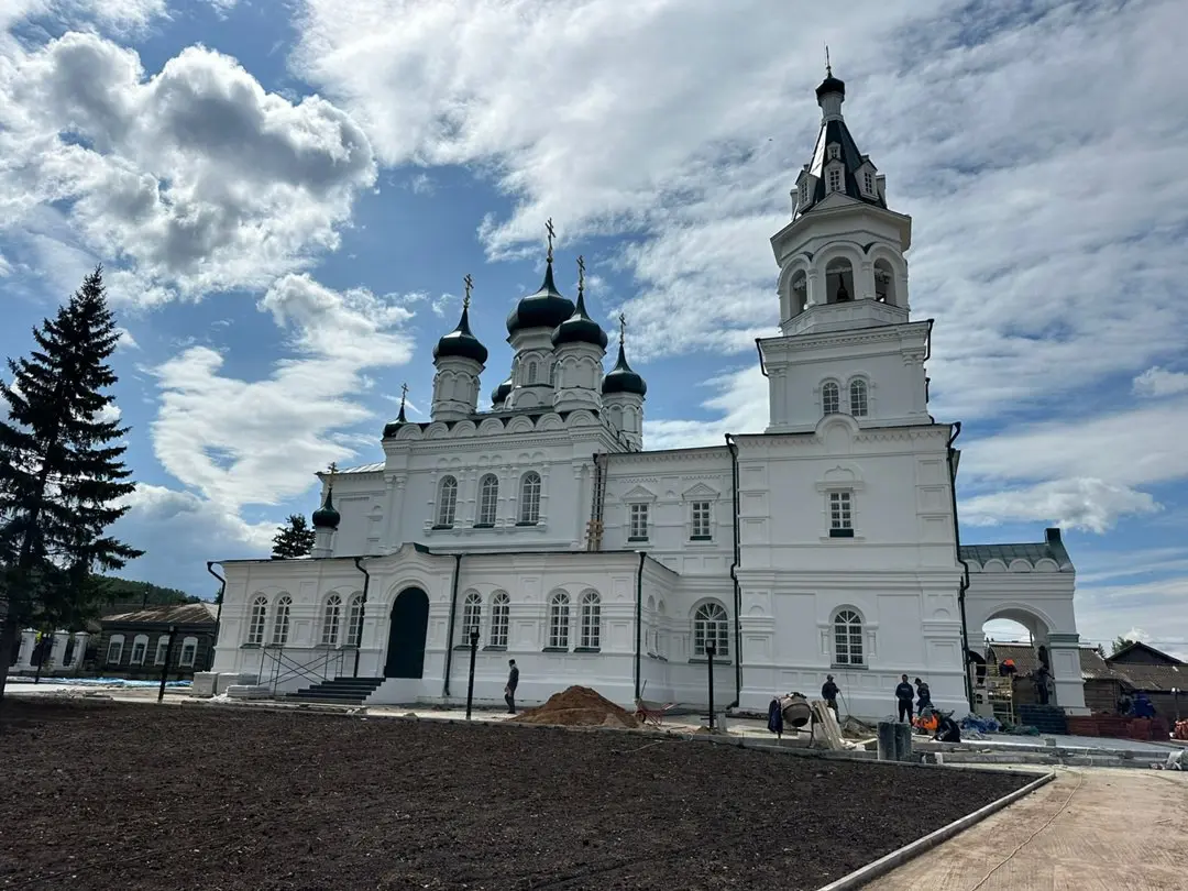 Торжественное мероприятие в Верхоленске по завершению реставрационных работ Собора Воскресения Христова