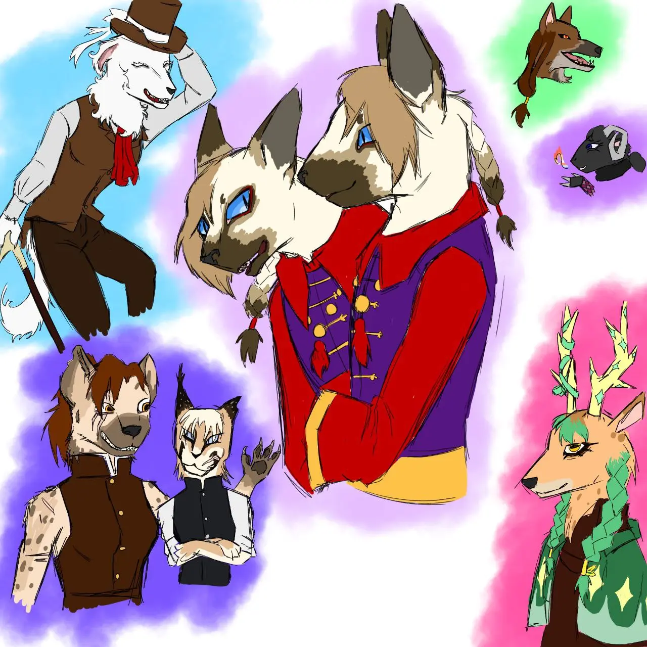 - INTERACTIVE - Рисую ваших персонажей в виде фури