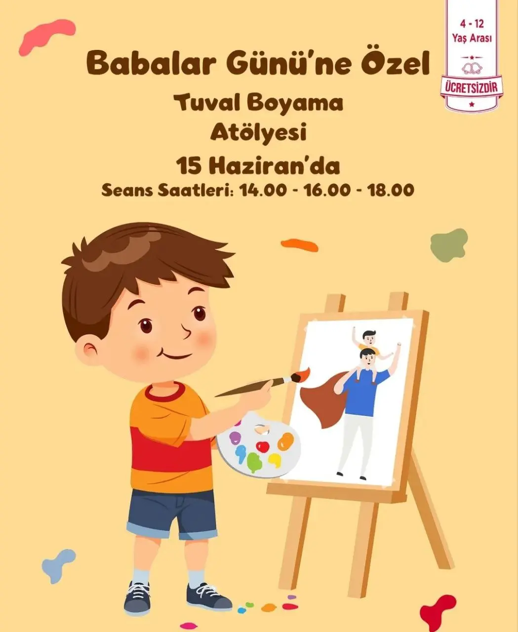 Специальный мастер-класс по живописи на холсте ко Дню отца