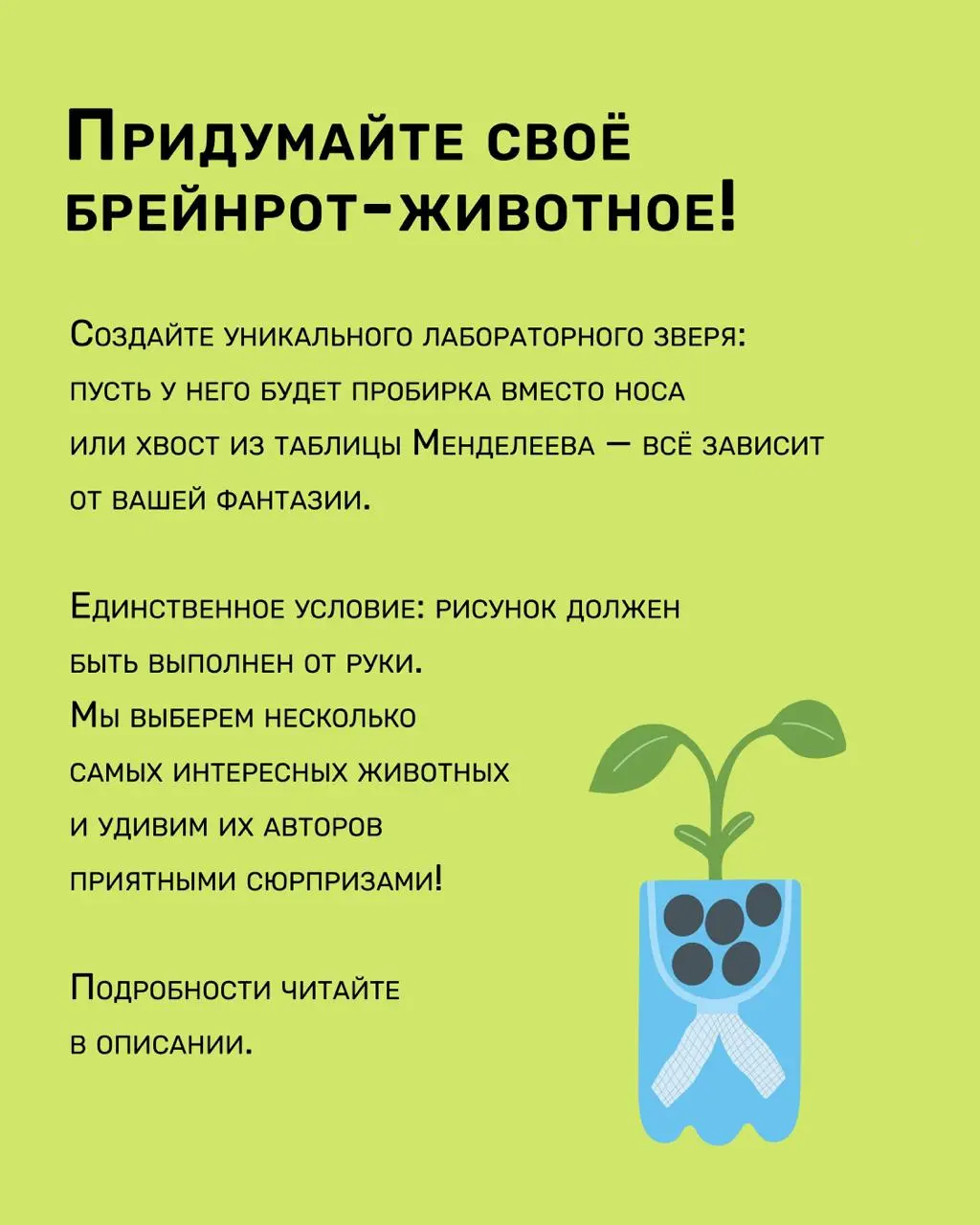 Проведение Летних городских лабораторий и конкурса по созданию лабораторного зверя