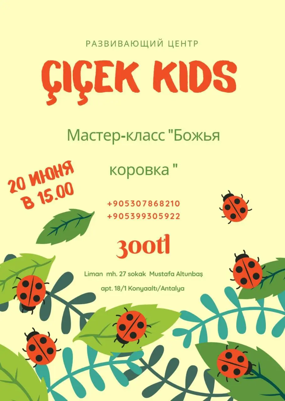 МАСТЕР-КЛАСС ДЛЯ ДЕТЕЙ — СОЗДАЁМ БОЖЬИХ КОРОВОК!