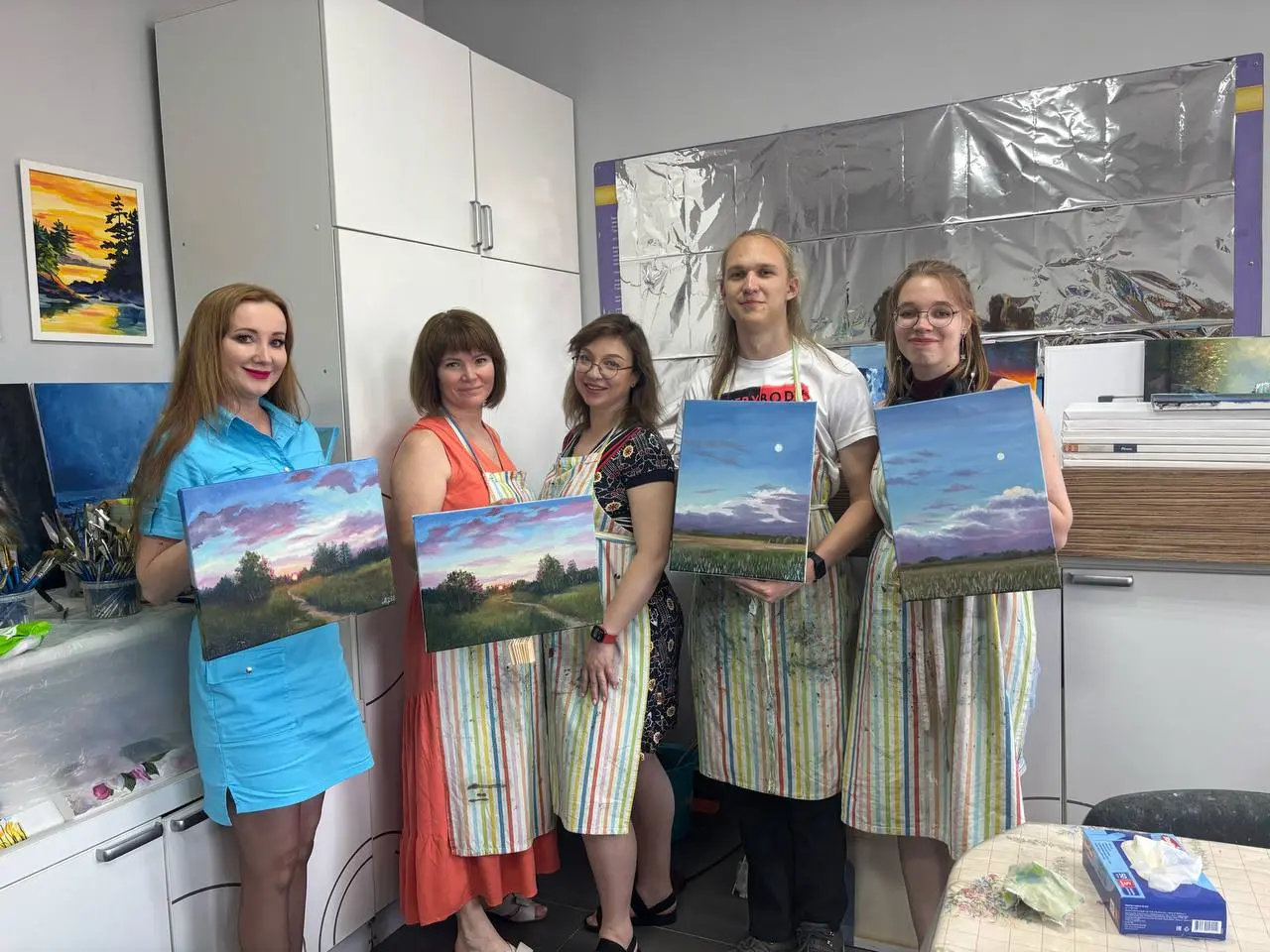 Мастер-класс по рисованию 'Море'