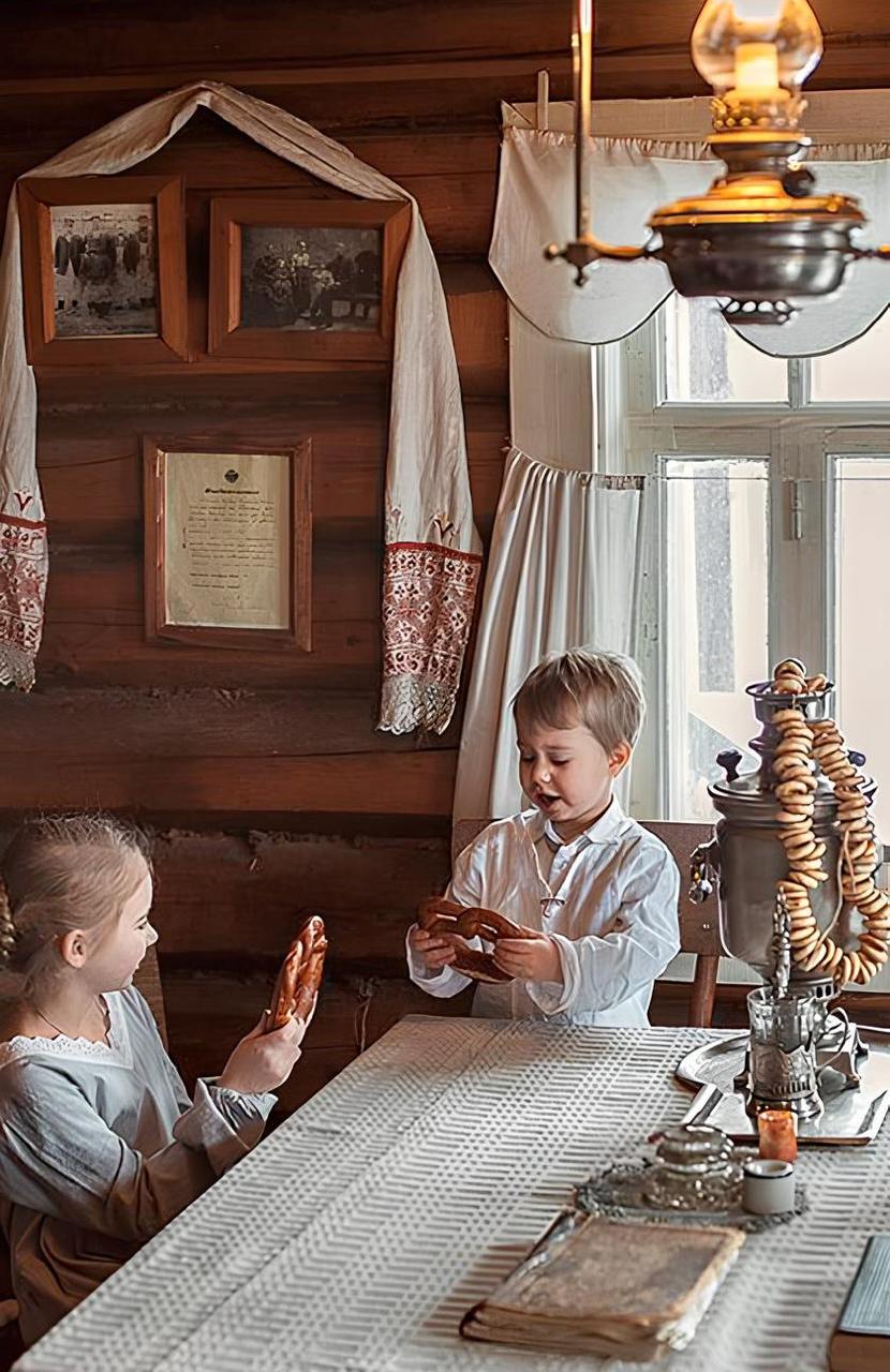 Новый год в русской избе