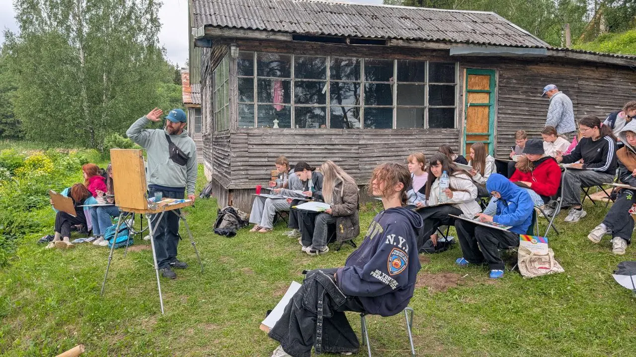 открытие выставки Максима Титова и мастер-класс Владимира Панина