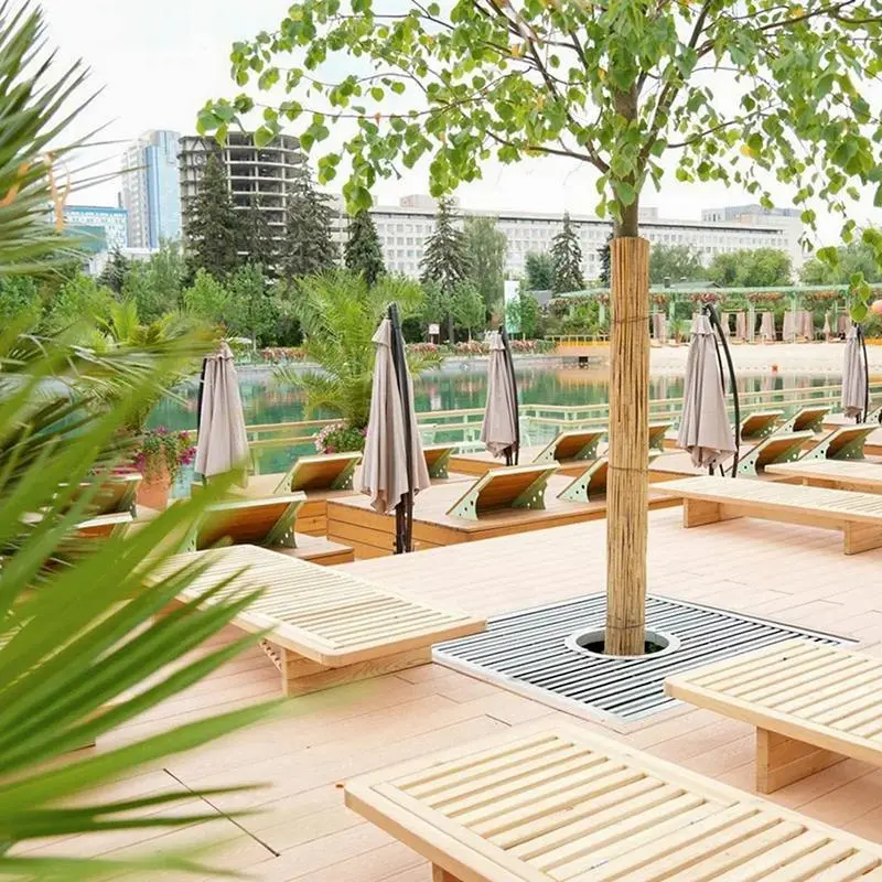 Новая плавательная зона на берегу Пионерского пруда