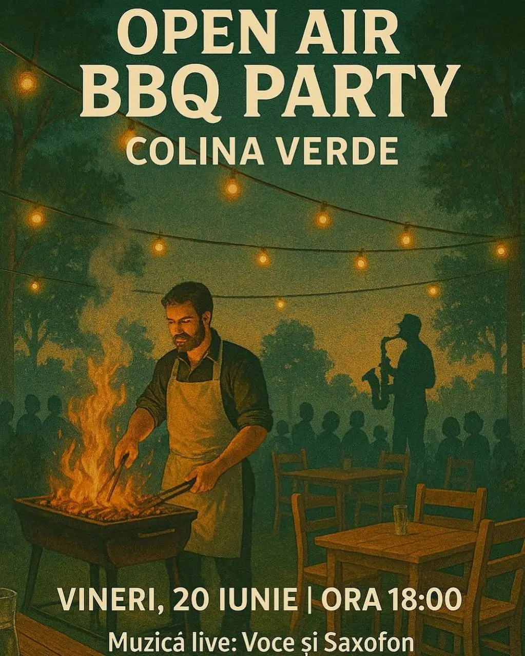 BBQ-вечеринка под открытым небом на Colina Verde