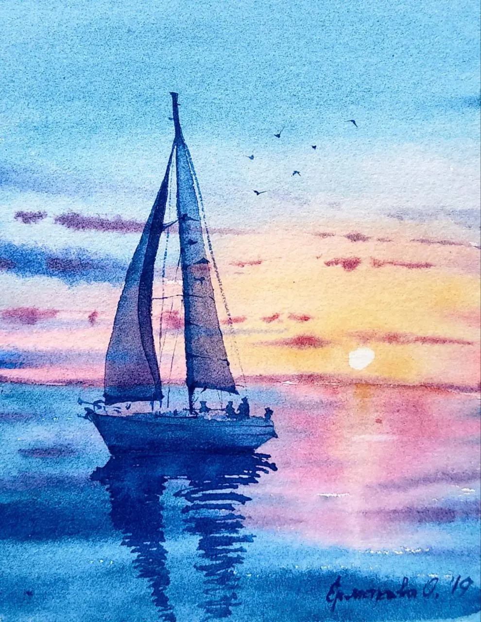 Мастер-класс по акварели для детей и взрослых