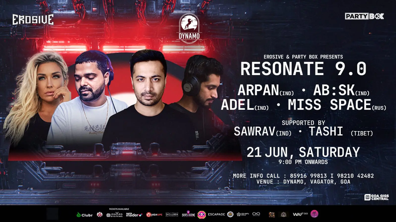 DYNAMO Techno Night in Vagator