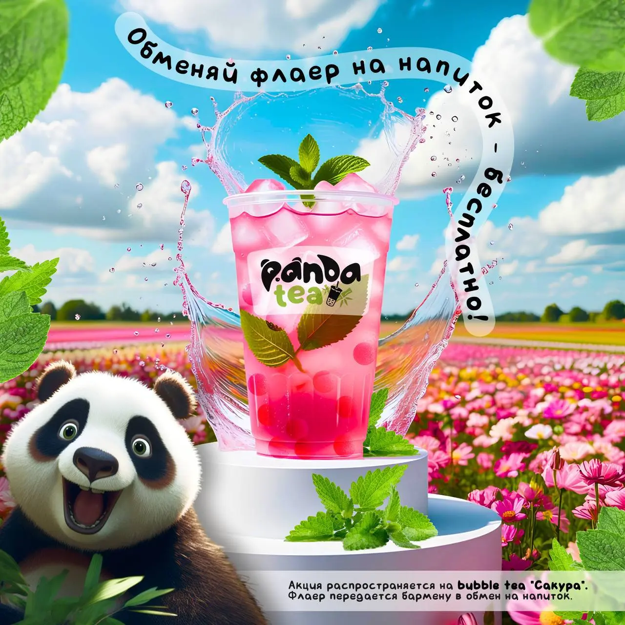 Праздничное открытие Panda Tea