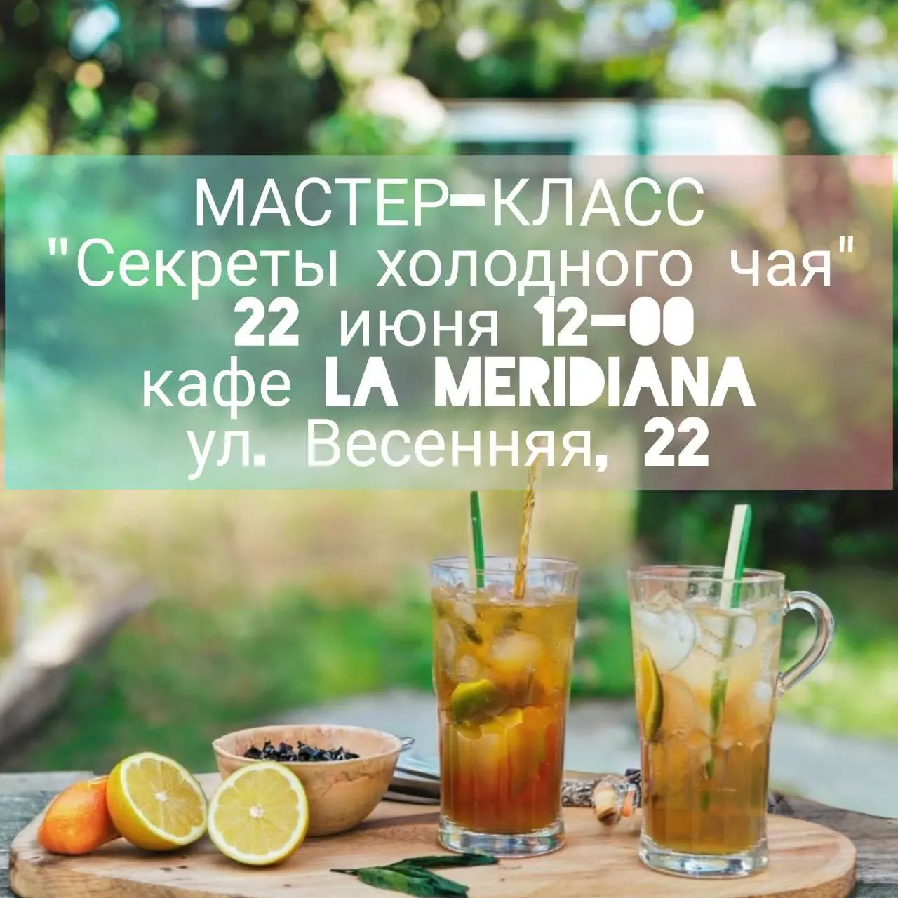 МАСТЕР-КЛАСС ПО ХОЛОДНЫМ ЧАЯМ