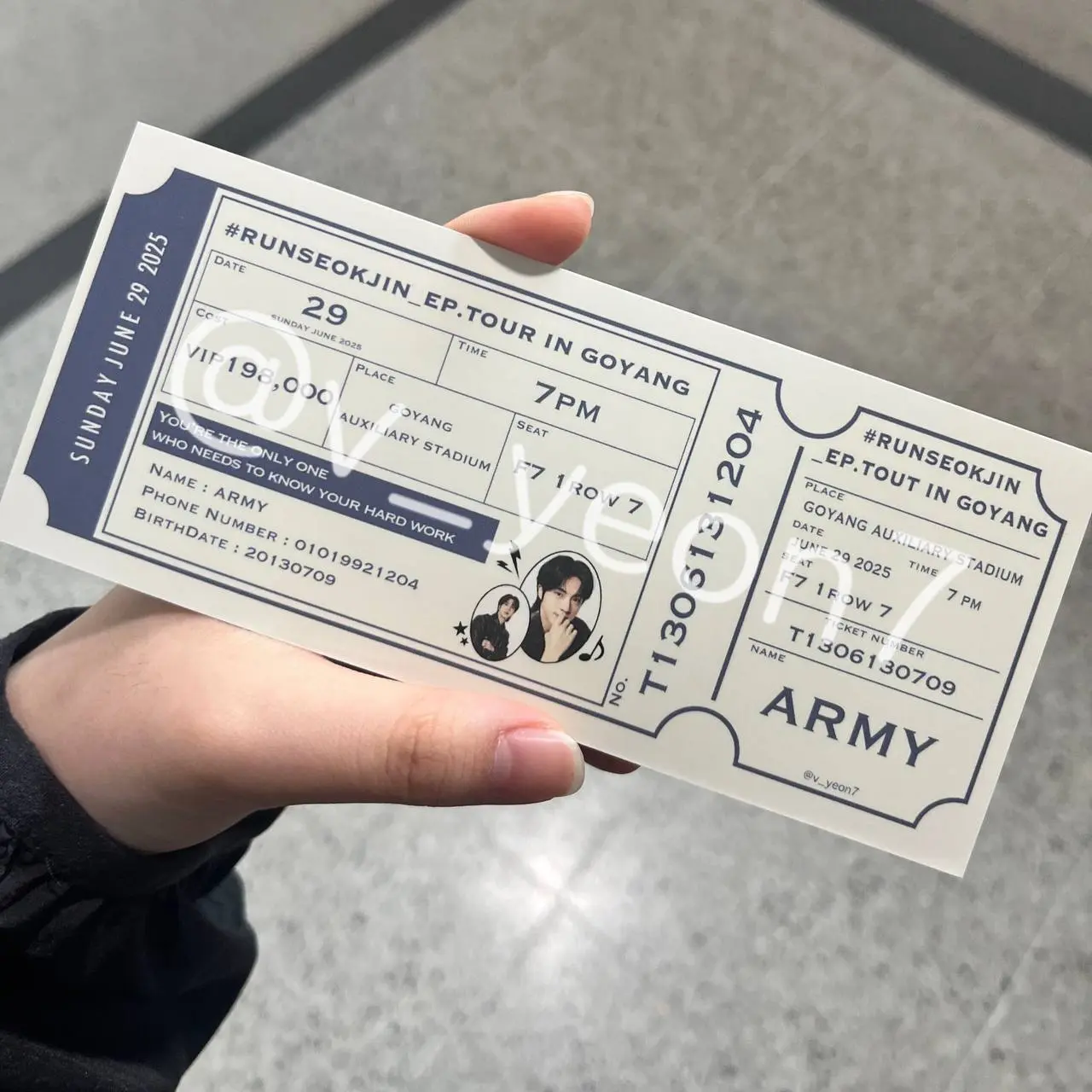 Концерт Джина 'Первое мировое турне' #RUNSEOKJIN_epTOUR в Goyang