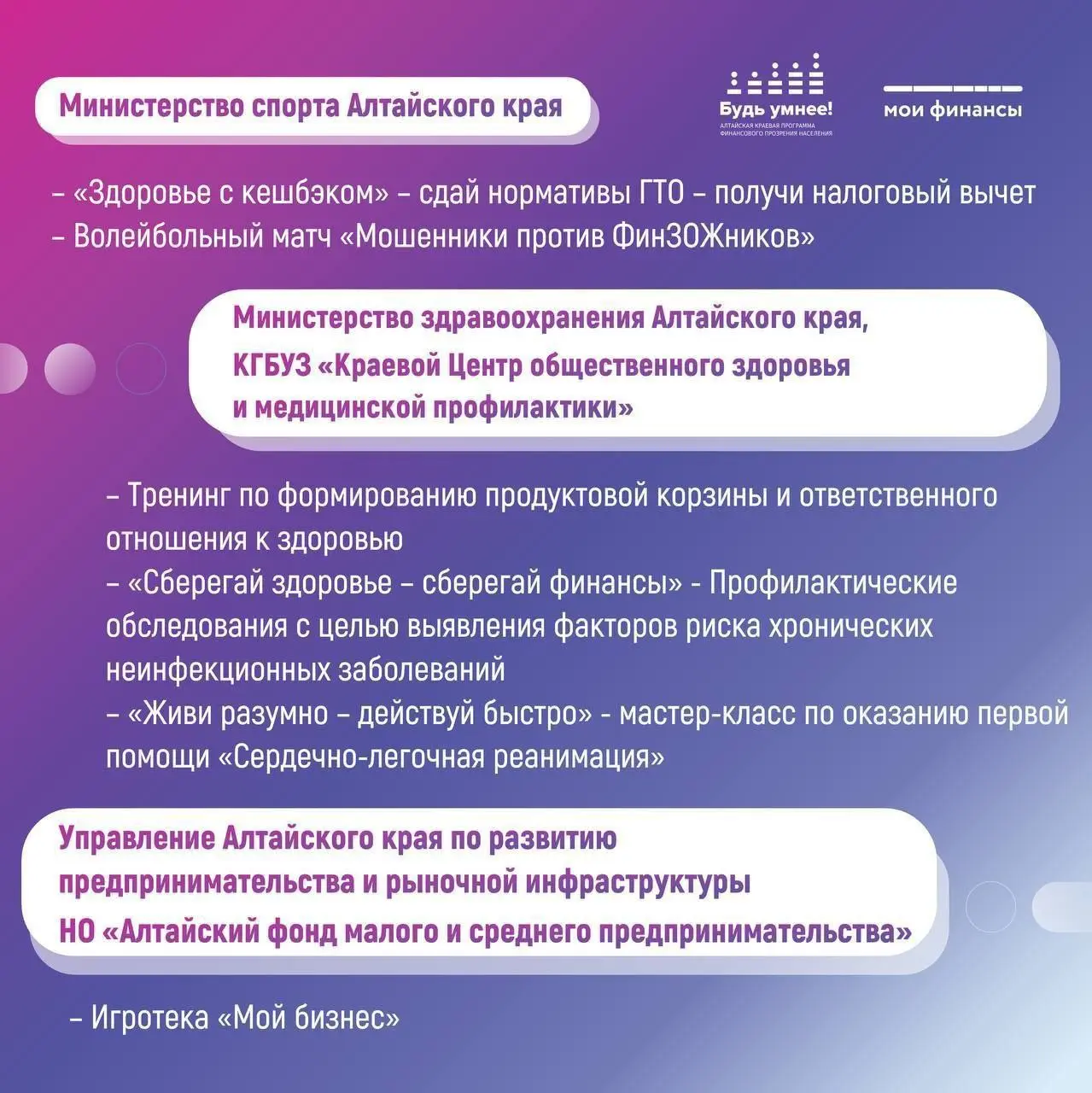 Фестиваль финансовой грамотности «Будь умнее!»