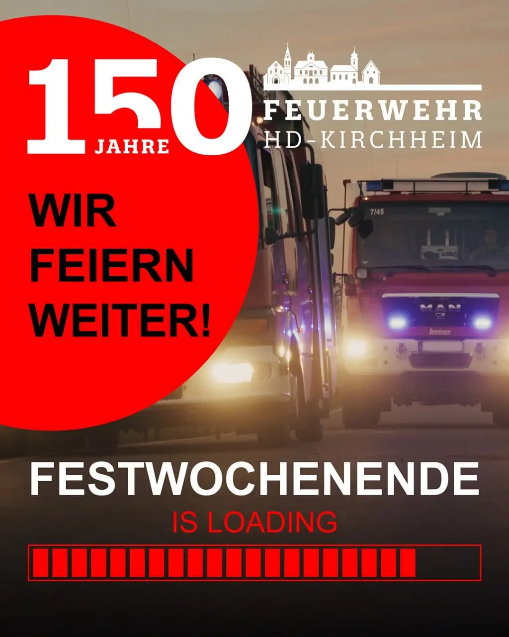 Юбилей добровольной пожарной дружины Кирххайма 150-лет