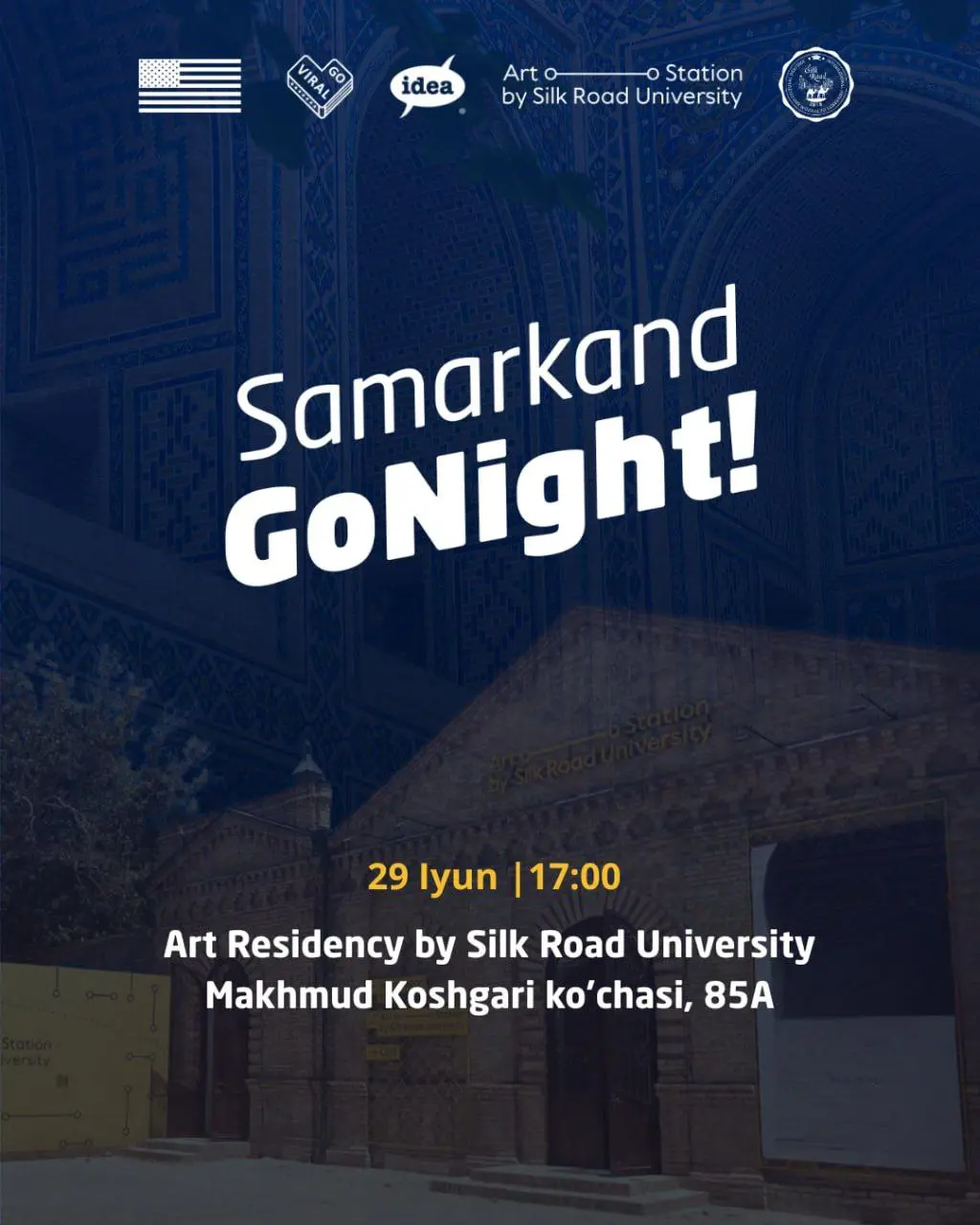 Go Night в Самарканде — 29 июня!