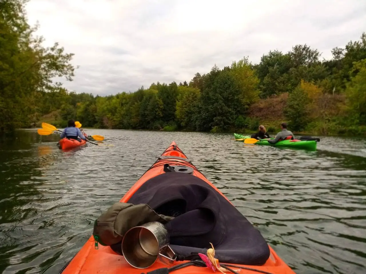Сплав на каяках по Казанке от Голубых озёр
